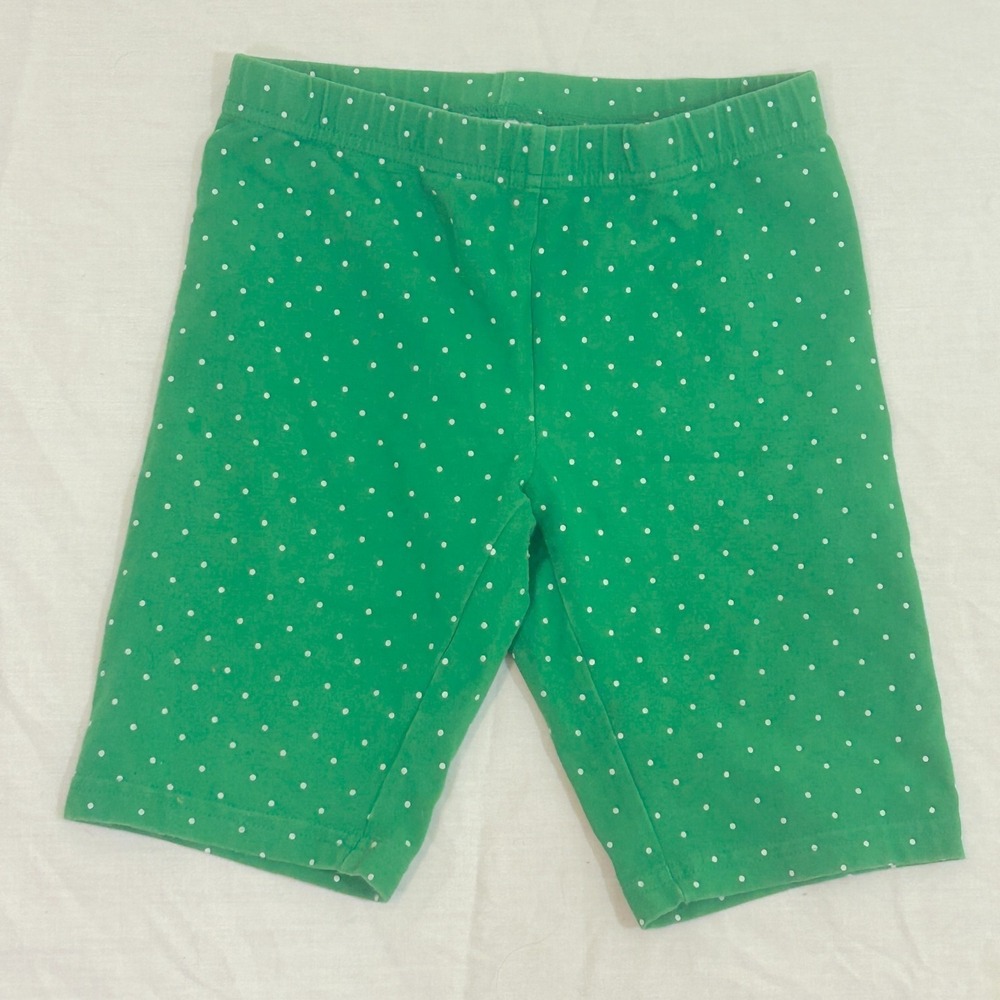 Hanna Andersson Shorts Girls Green Polka Dot Size 130